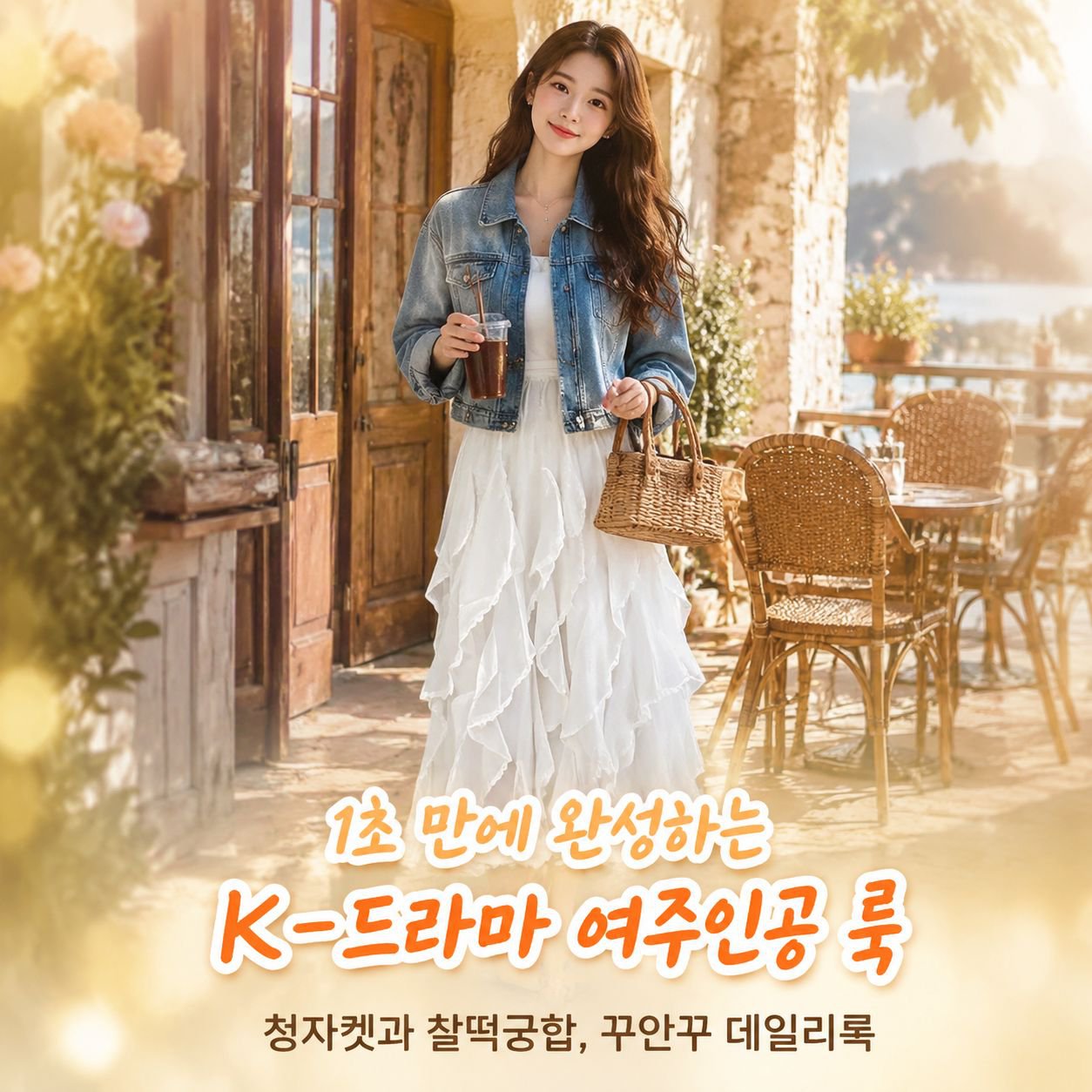  우아한 레이스 프릴 스커트