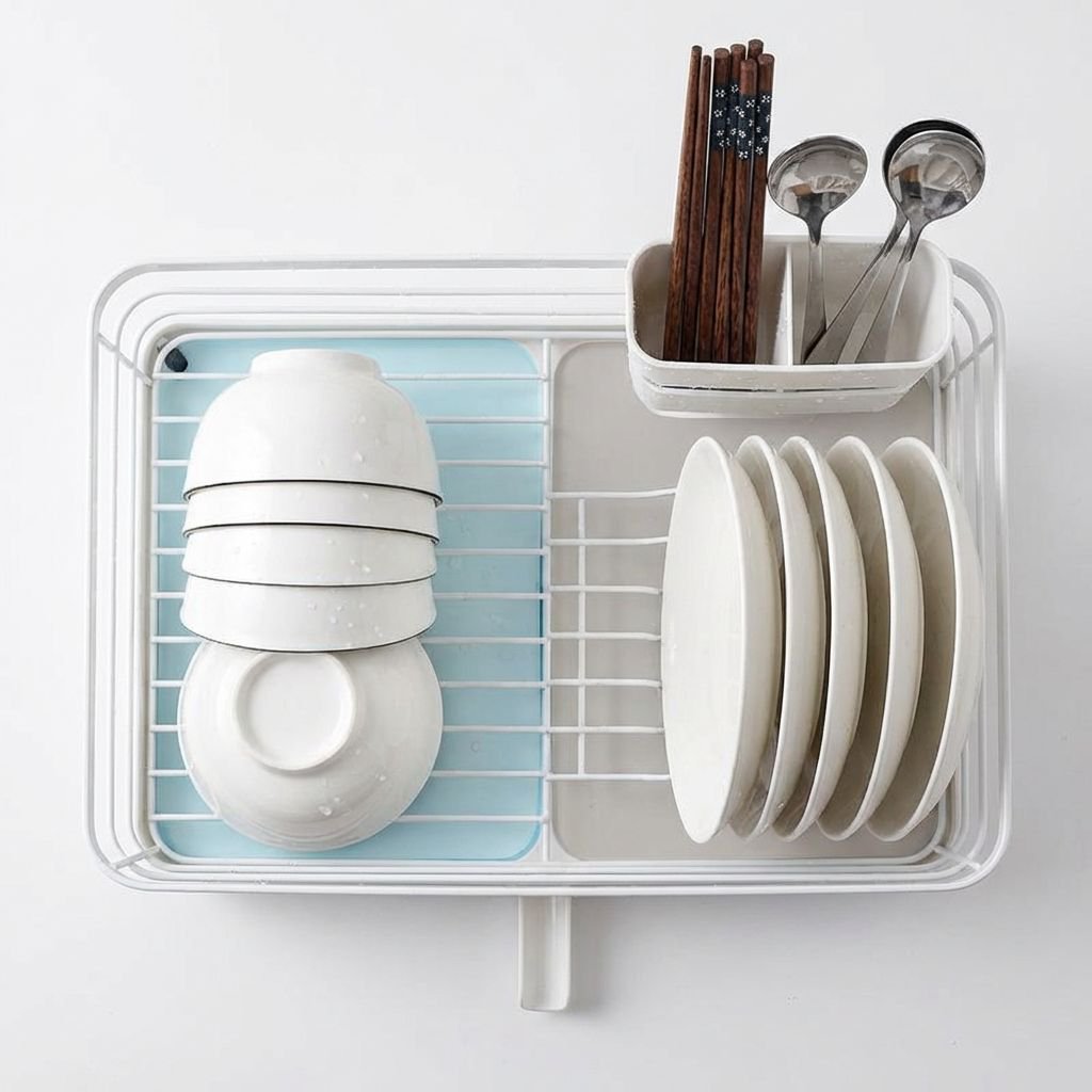 日本のキッチン用品食器ラック