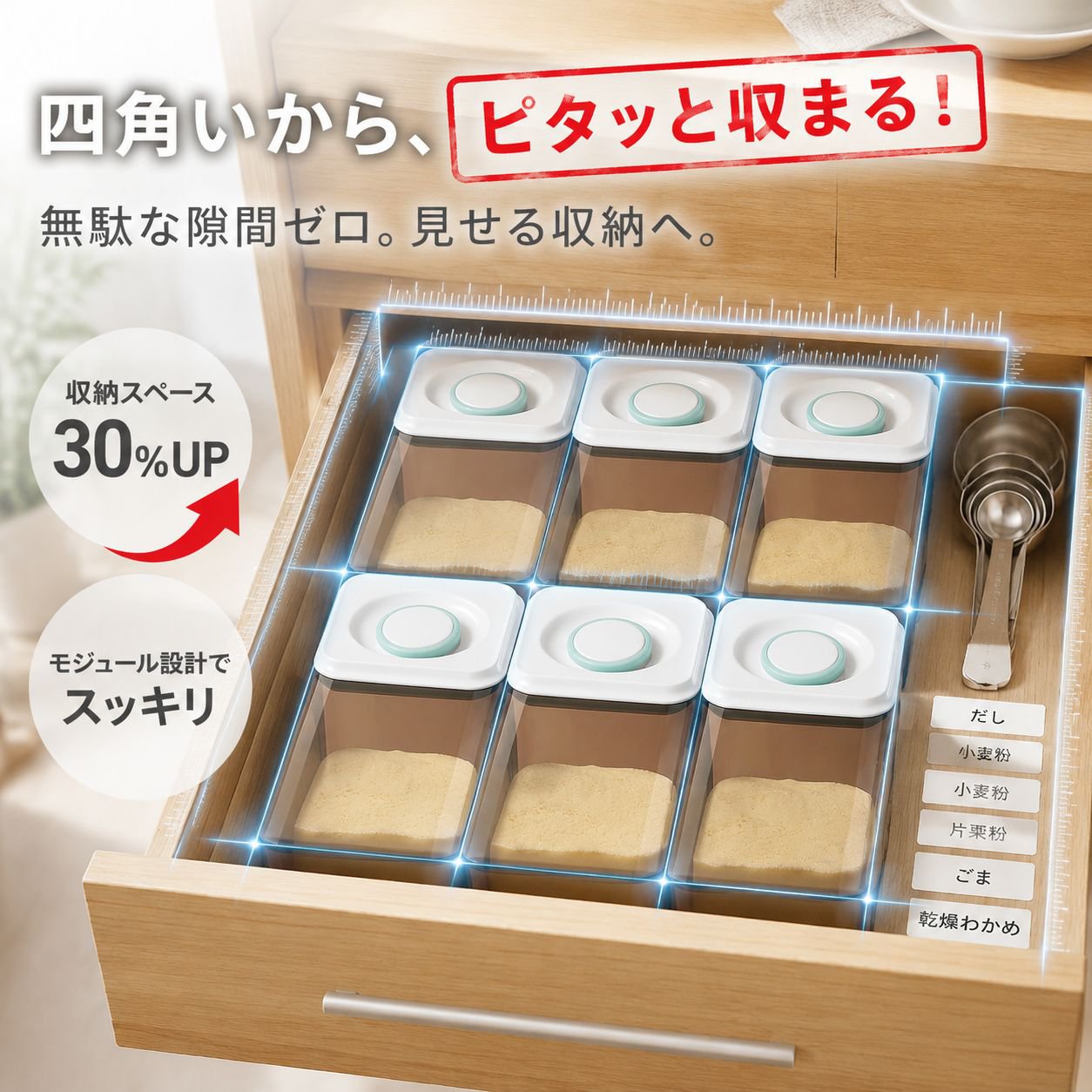 密封防湿粉ミルクケース・米粉ケース 外出用多機能分装容器