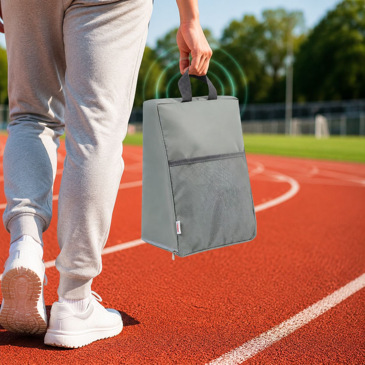 Spacious shoe storage bag holding multiple pairs