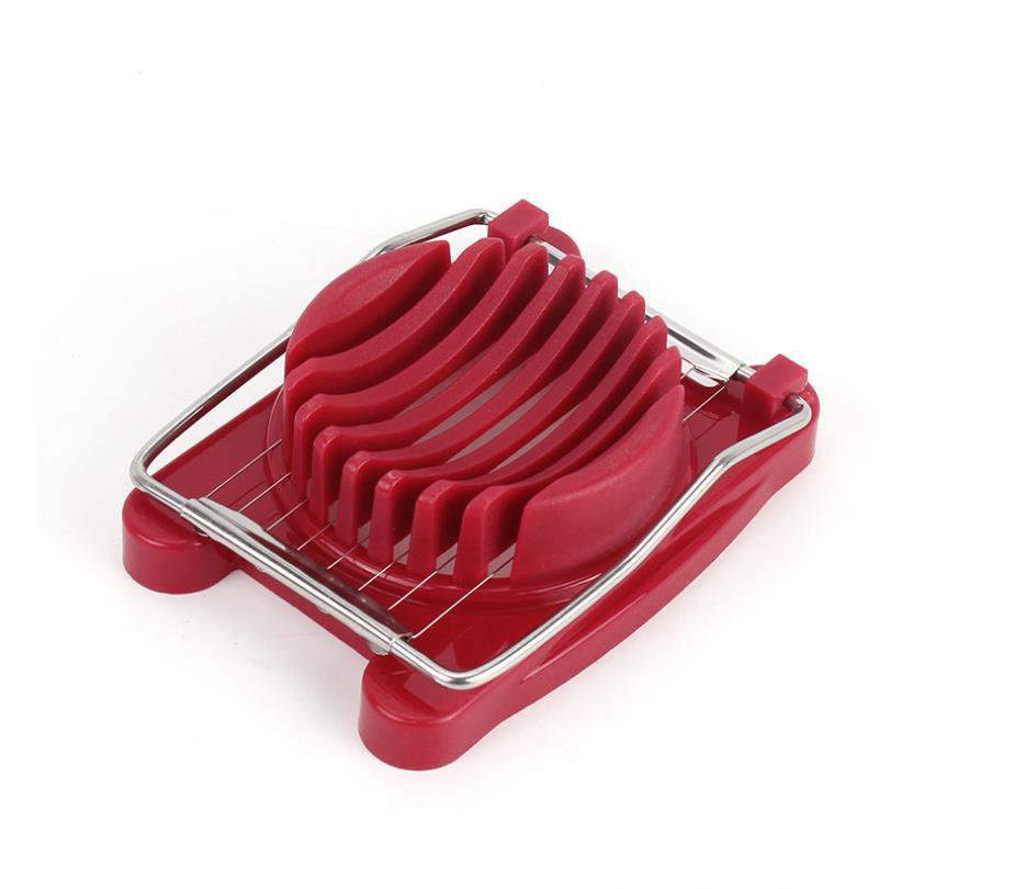 Portable dual-purpose egg slicer