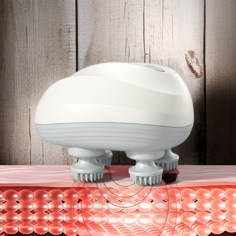 Mini masseur de tête intelligent électrique, masseur étanche, physiothérapie, pétrissage, artefact d