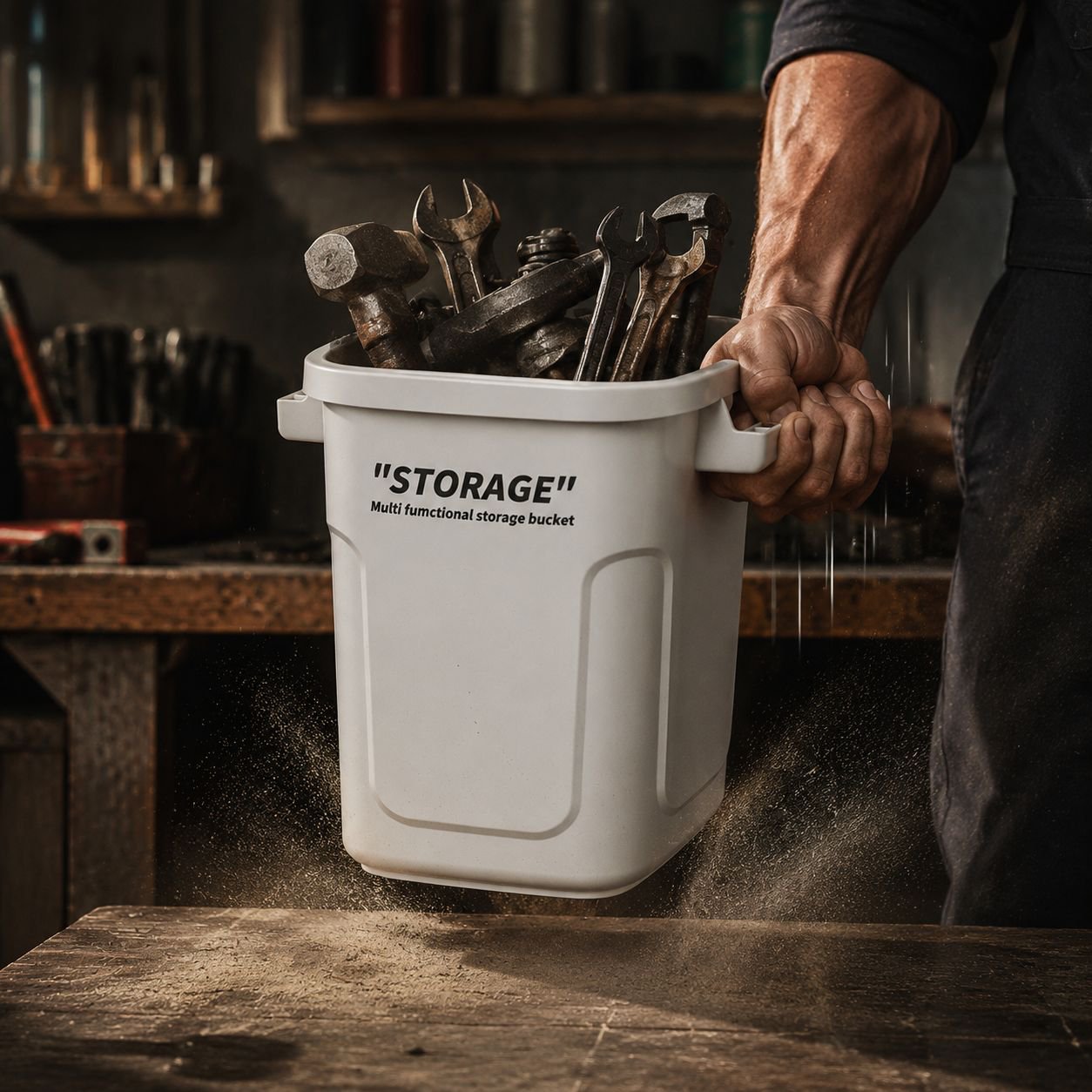 Upgraded Fine Locking Odor-Proof Household Trash Can