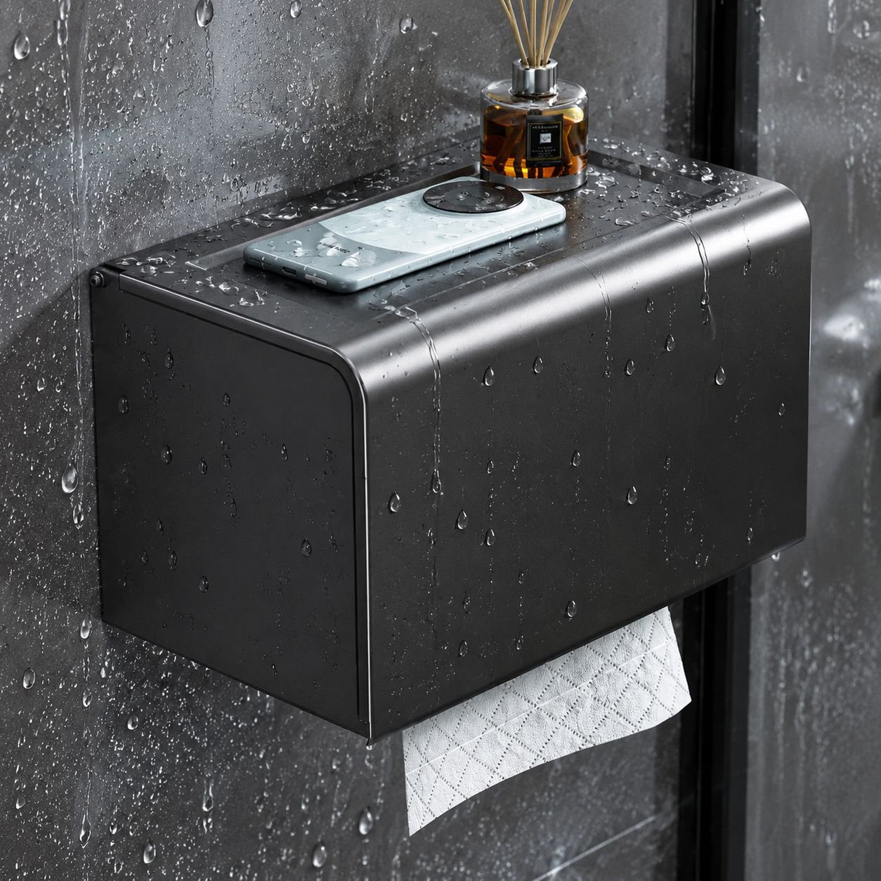Boîte à papier toilette résistante à l'humidité