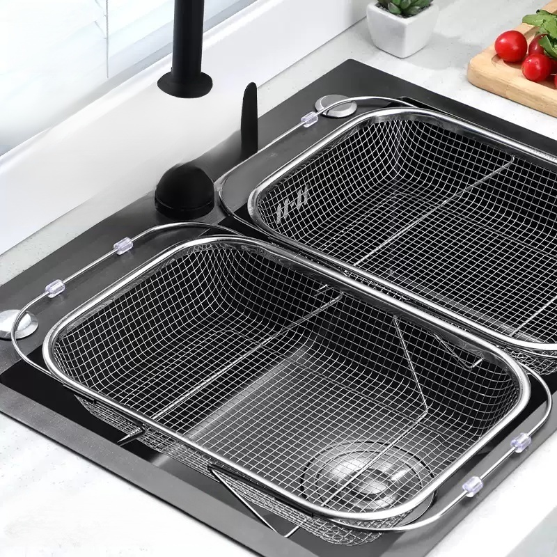 가정용 싱크대 신축 스테인리스 물빠짐 바구니