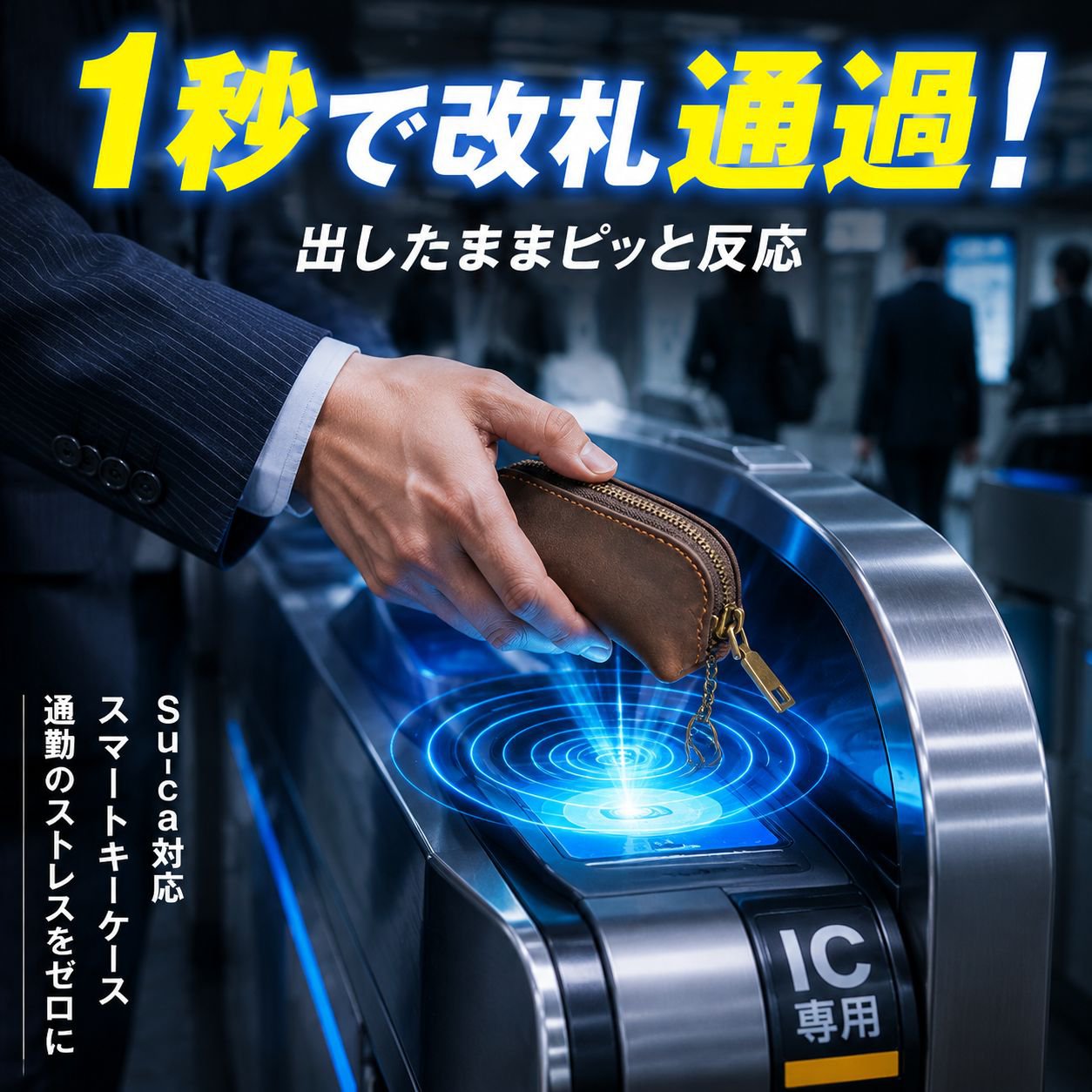 メンズ汎用キーケース レトロスタイル車用キー収納