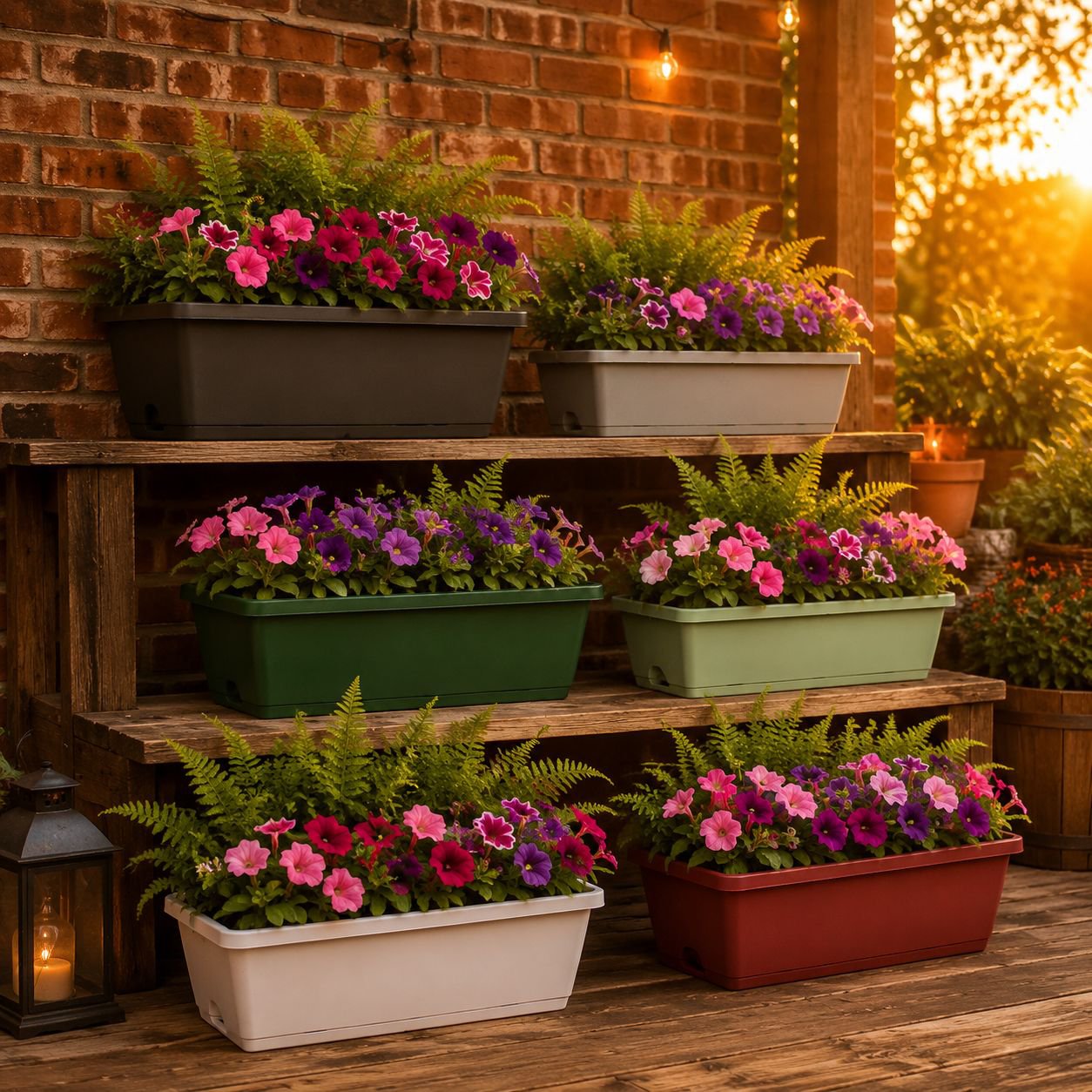 Household Wide-Mouth Vegetable Flower Pots Various Sizes Wide Application