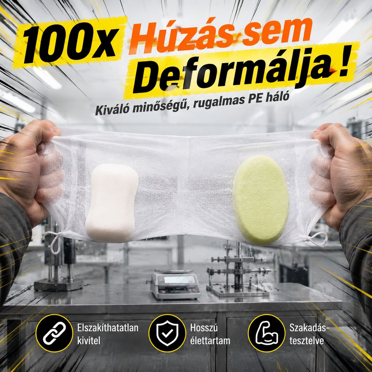 Habképző háló arctisztítóhoz