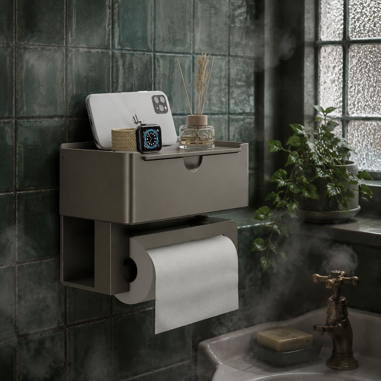 Durable tissue dispenser with waterproof design