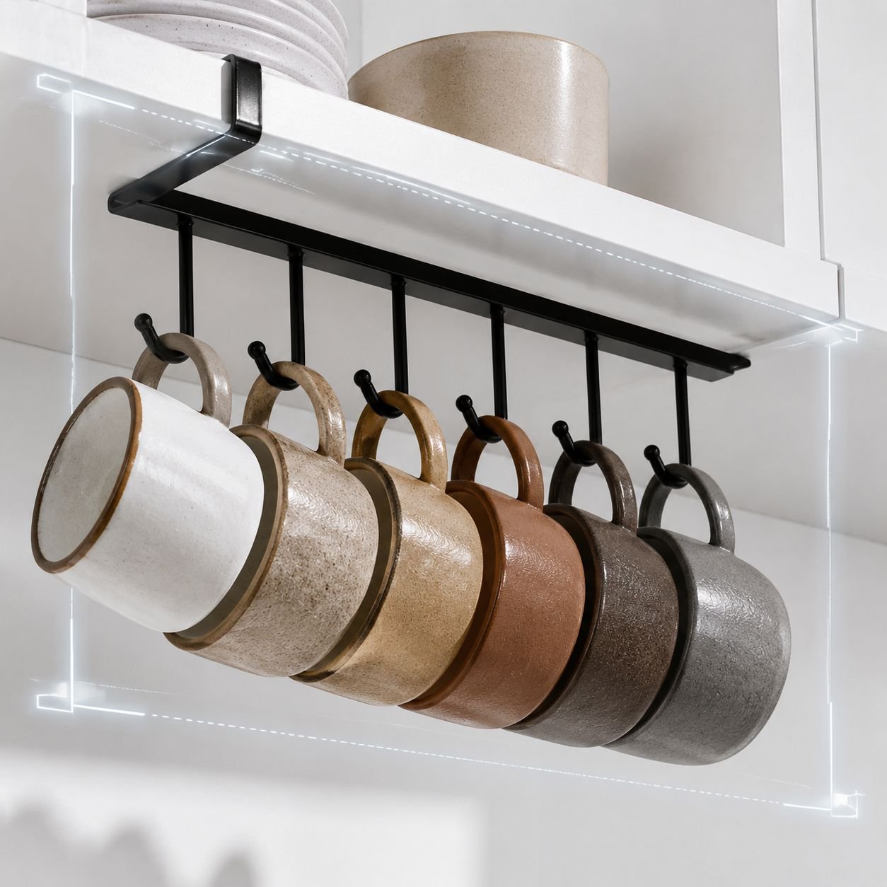 Space saving back door organizer for clothes and accessories
