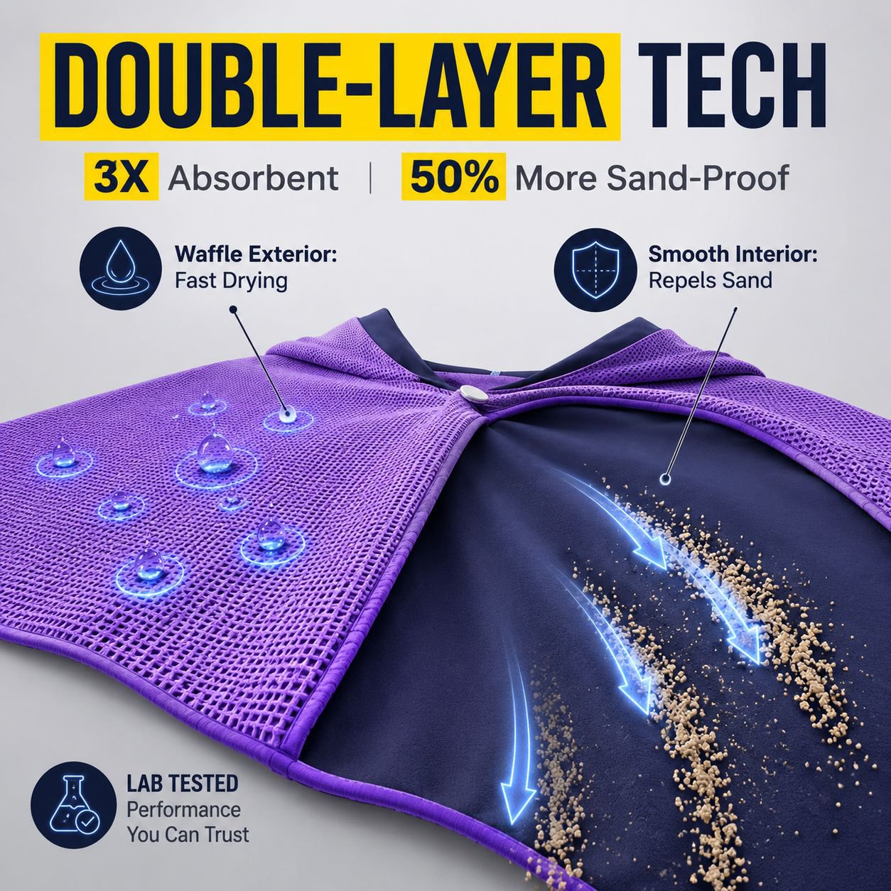 Outdoor Sports Quick-Dry Cooling Sun Protection Hooded Bath Towel Shawl