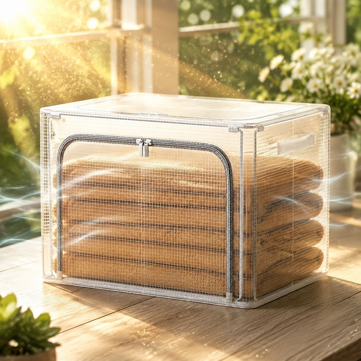 Boîte de rangement en tissu grande capacité