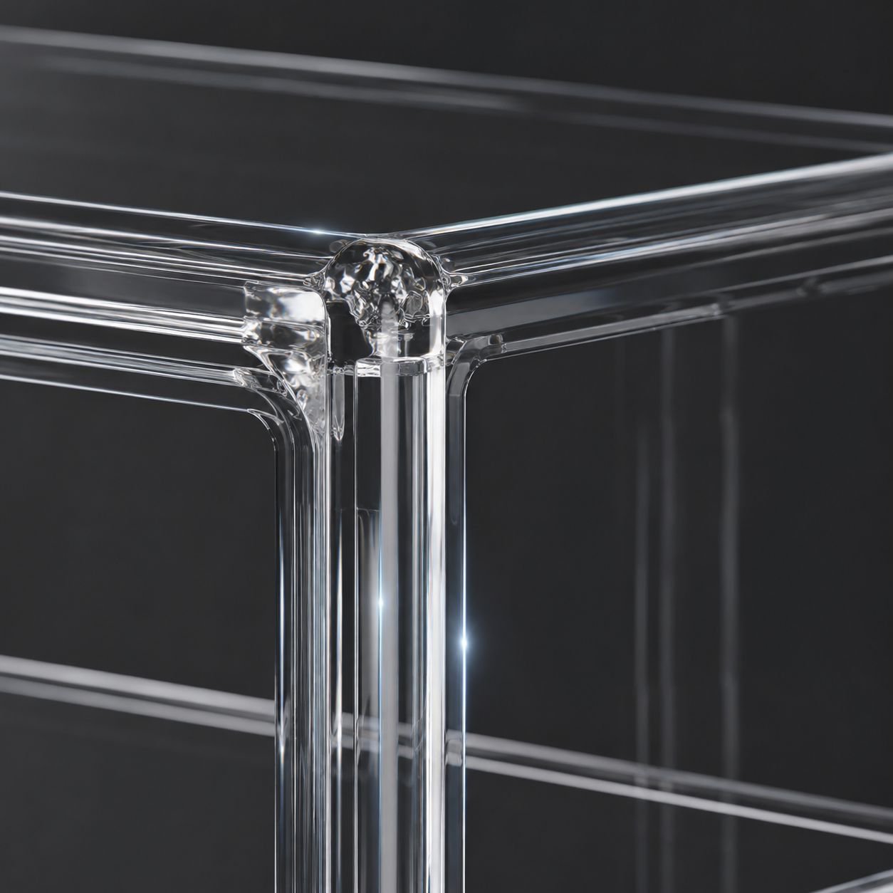 Premium acrylic case for action figures and models
