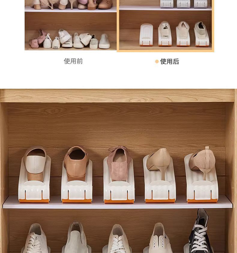 Étagère à chaussures installée dans un placard