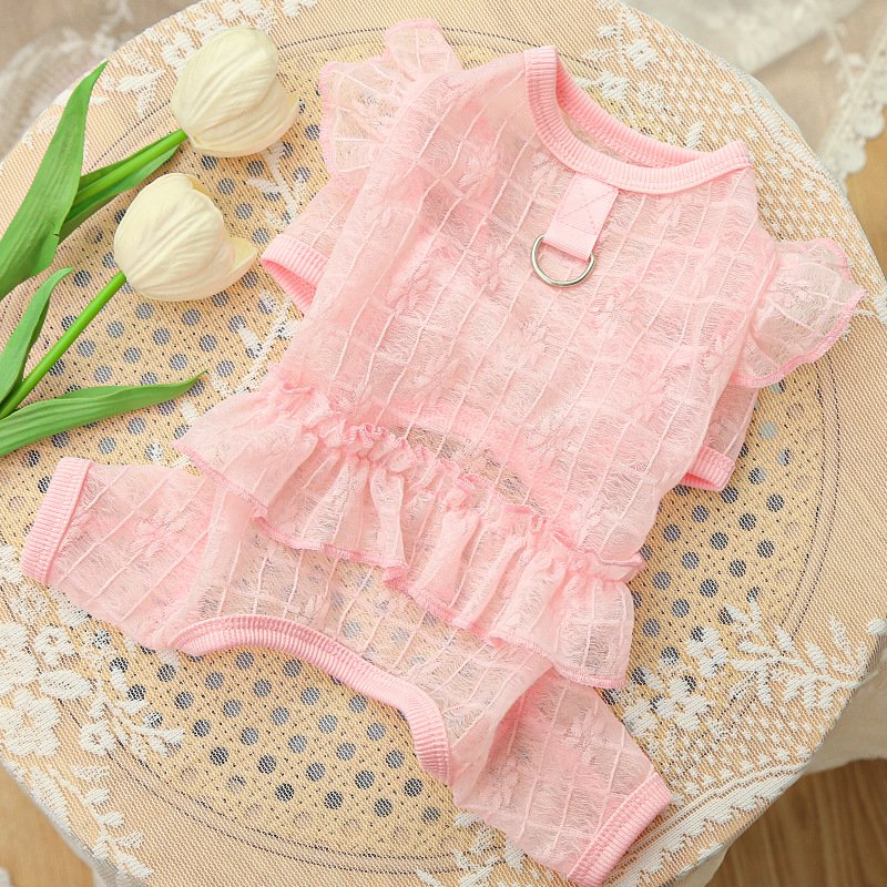 เสื้อสุนัขเนื้อผ้าเรียบลื่น ยืดหยุ่น ใส่สบาย