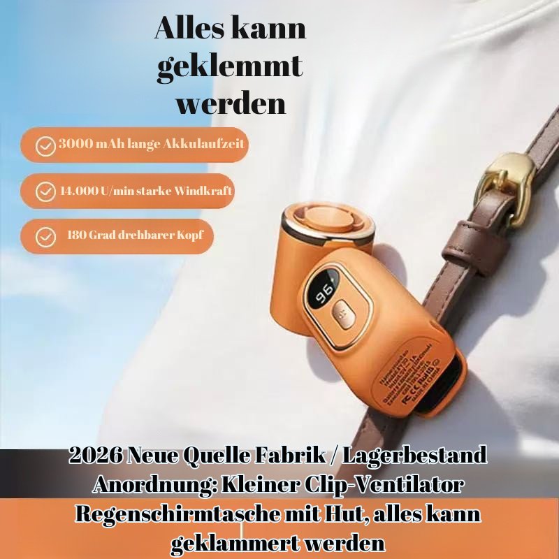 Leistungsstarker, tragbarer Mini-Handventilator für den Außenbereich mit hoher Geschwindigkeit