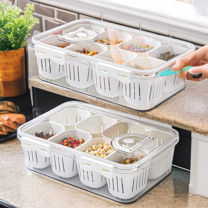 Praktische Lebensmittelaufbewahrung mit mehreren Fächern