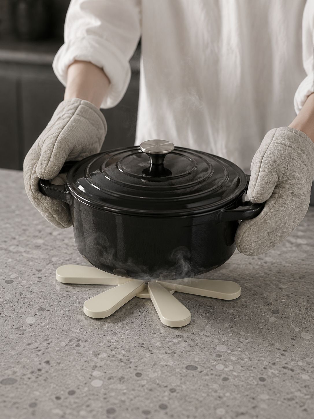 Set de table ménager en silicone résistant à la chaleur