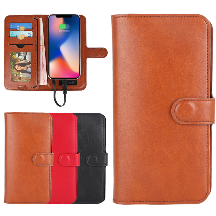 กระเป๋าเงินพร้อมพาวเวอร์แบงค์ชาร์จไฟแบบไร้สาย