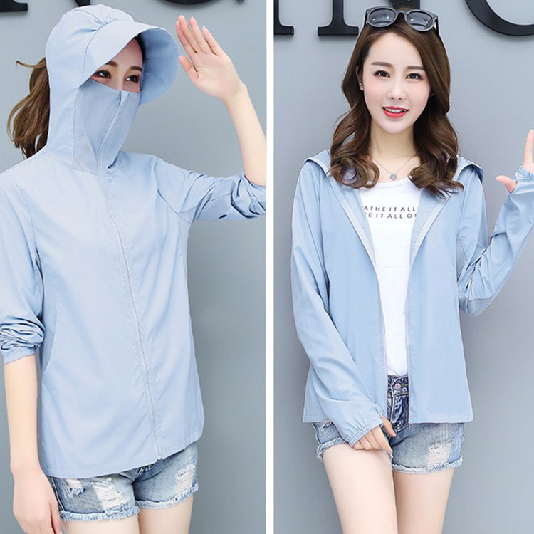 เสื้อกันแดดระบายอากาศแห้งเร็วบางเฉียบ