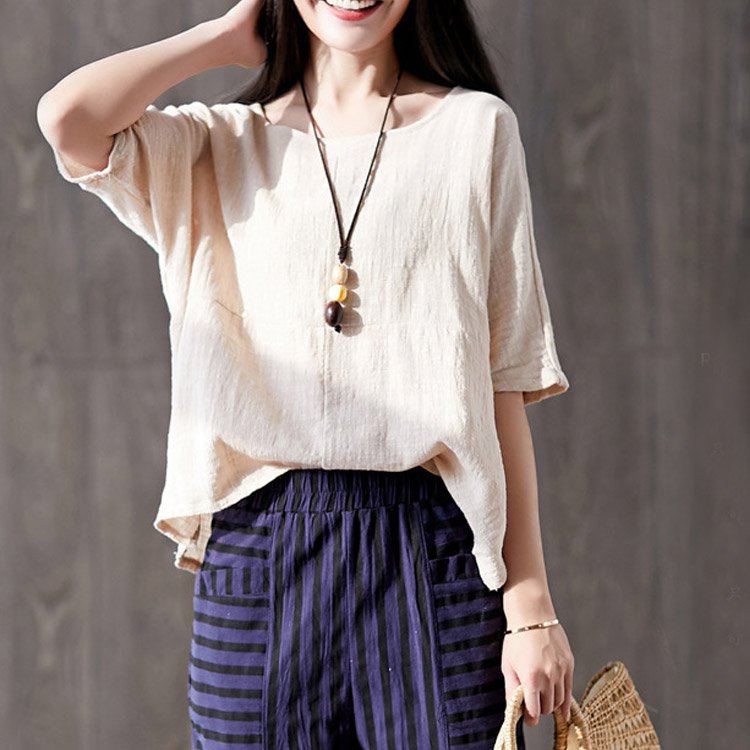 【綿麻ブラウス】流行り廃りなく着回せるアイテム！