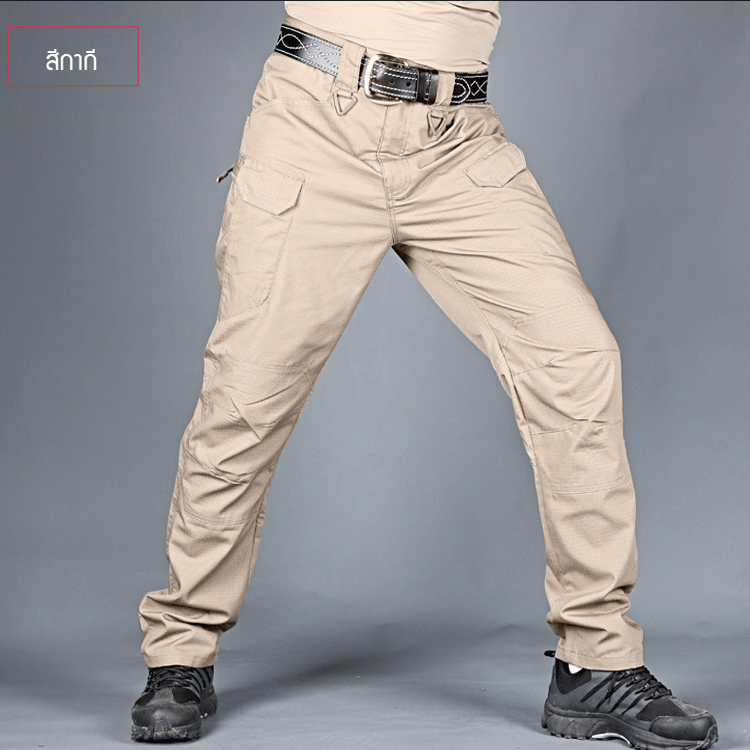 กางเกงยุทธวิธีทางทหาร มีกระเป๋าเยอะ ทนต่อการสึกหรอ เหมาะสำหรับใส่หน้าร้อน