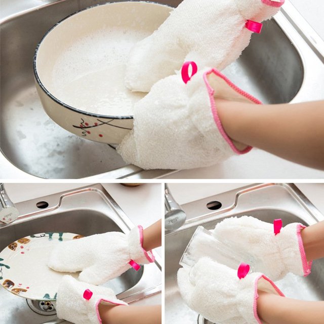 キッチン用竹繊維クリーニング手袋