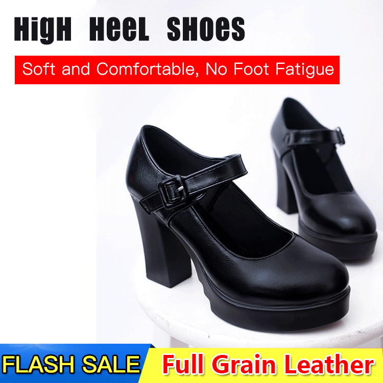 Non-slip chunky heels