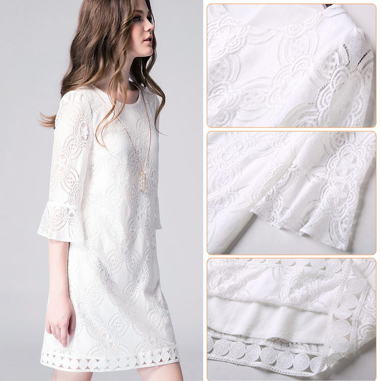 เดรสลูกไม้ทรง A