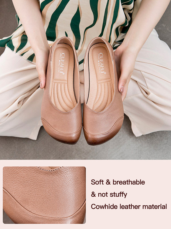 Simple slip-on shoes