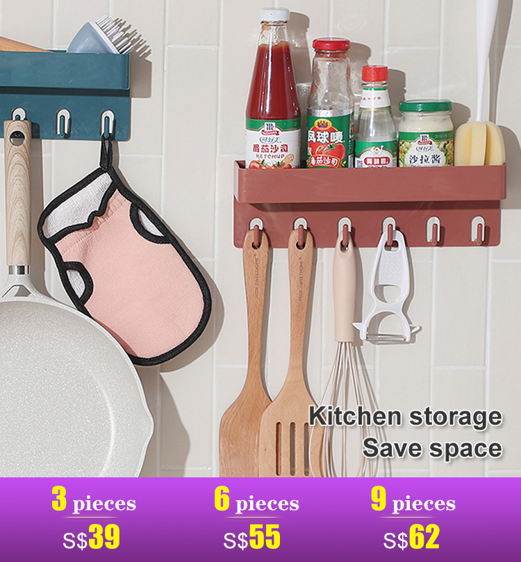 Punch-free storage rack ，Say goodbye to messy life