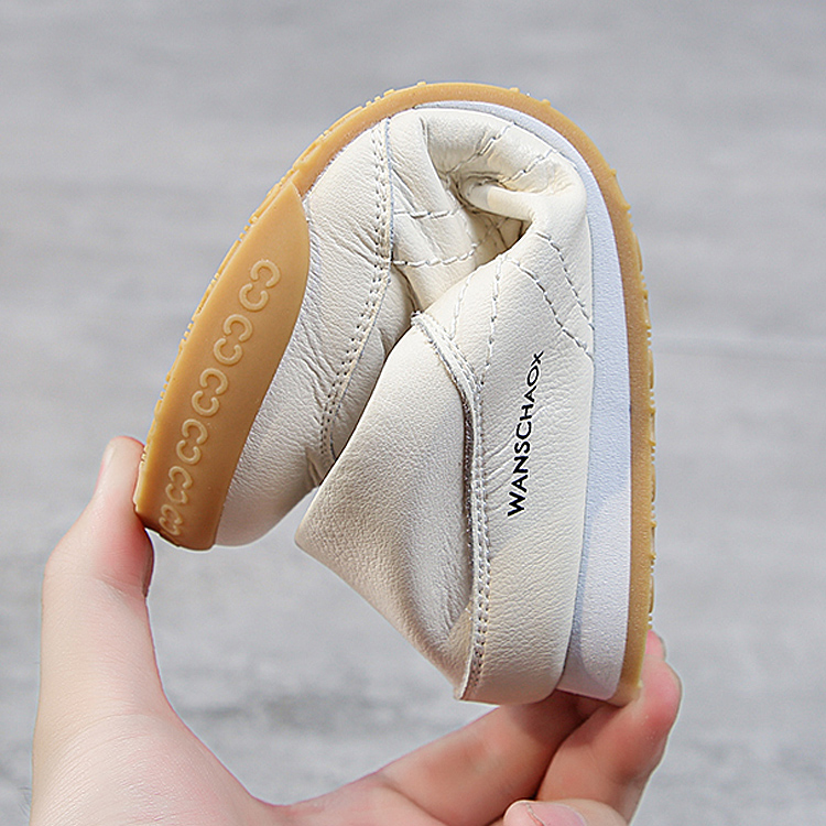 【專業慢跑鞋 復古經典】兩穿軟皮小白鞋女