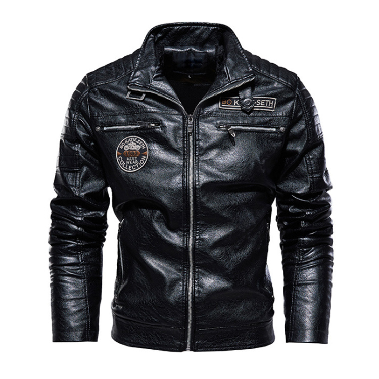 【裏起毛本革ジャケット】2020年新作欧米風、暖かい裏起毛、防風防寒