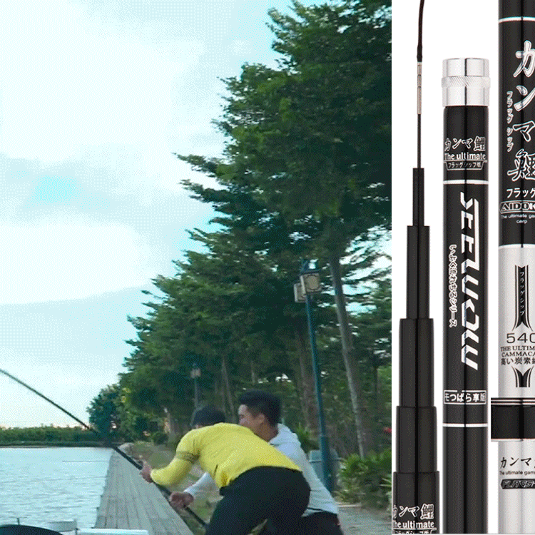 【カソマ鯉】高品質炭素繊維、フィットするハンドル、持ち運び簡単、丈夫な本体、迅速な引き上げ、スタイリッシュな外観