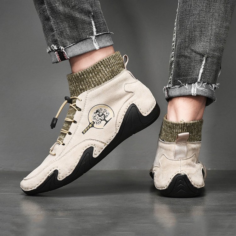 コーデしやすい豚革ブーツ  履くだけで10歳若く見せちゃう！どんなスタイルにも合わせやすい！