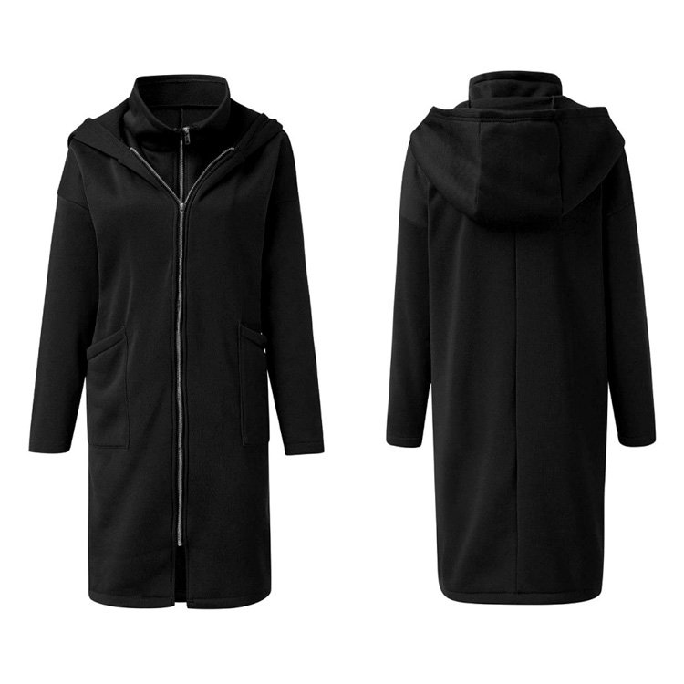 【レイヤード風ジップパーカー】