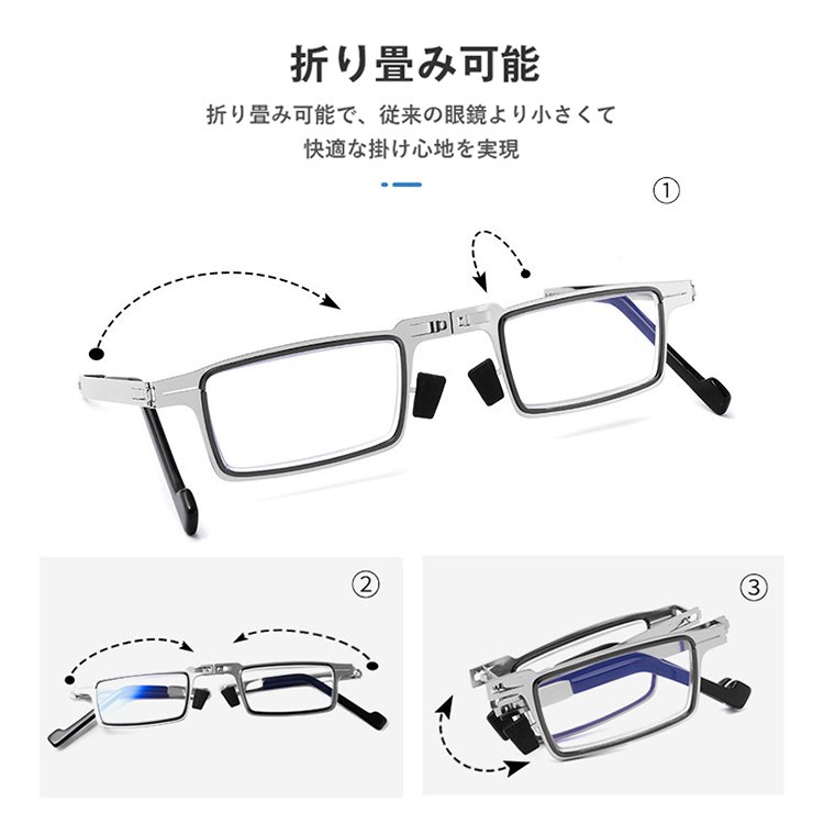 ブルーライトカット老眼鏡    バージョンアップのブルーライトカットで、有害なブルーライトをカットし、両眼の疲労を緩和でき、あなたの目をしっか守る