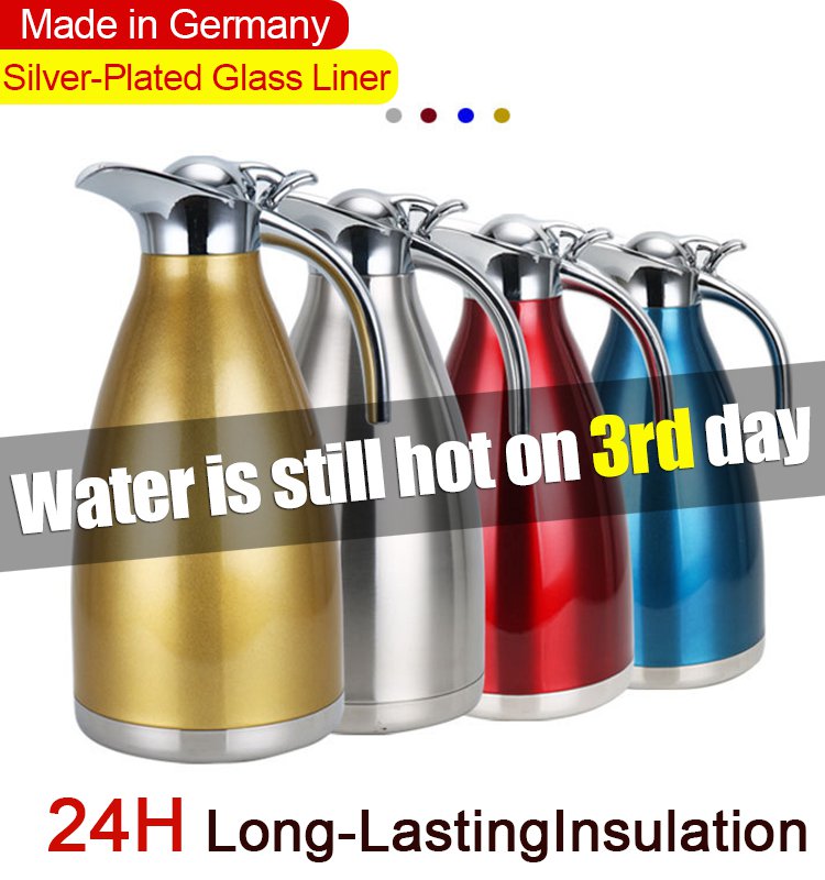 European Style 304 Stainless Steel Thermal Insulation Kettle