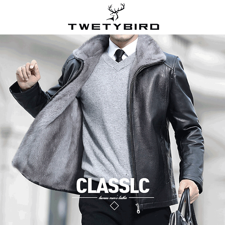 防水防皺鹿皮貂絨皮夾克