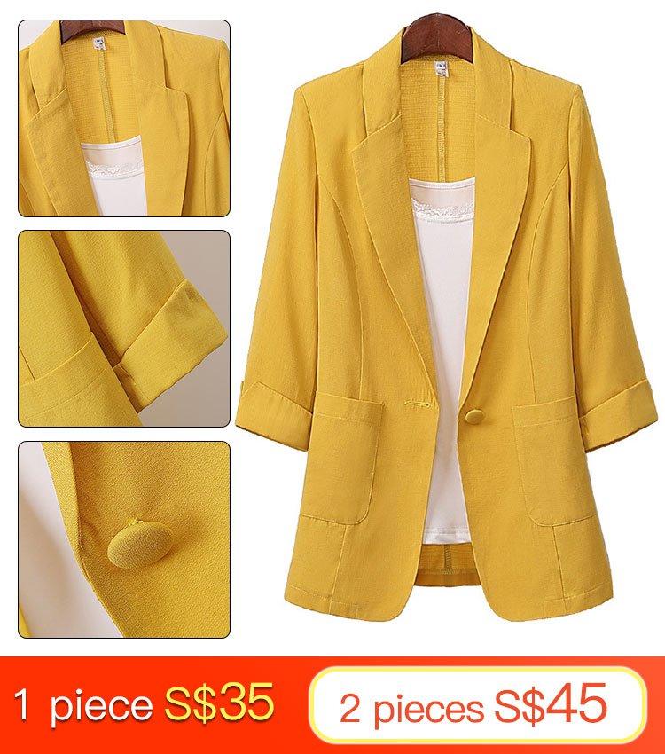 JS-Women’s loose casual stylish cotton linen coats