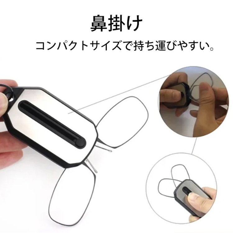 【折り畳み式老眼鏡】ブルーライトカット、目を守る、疲れにくい、軽量設計、耐久性抜群