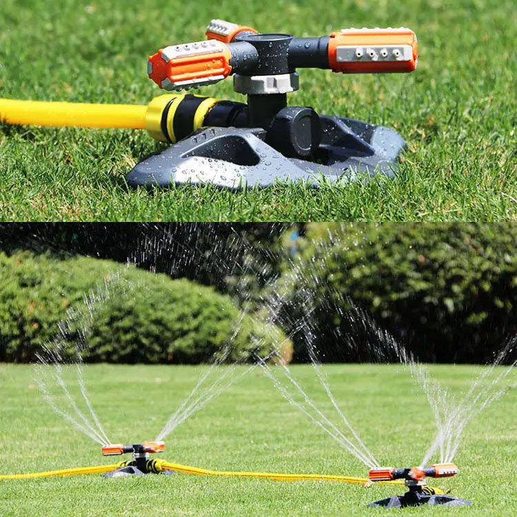 【360度自動回転散水ノズル】広範囲、自動回転、使用便利