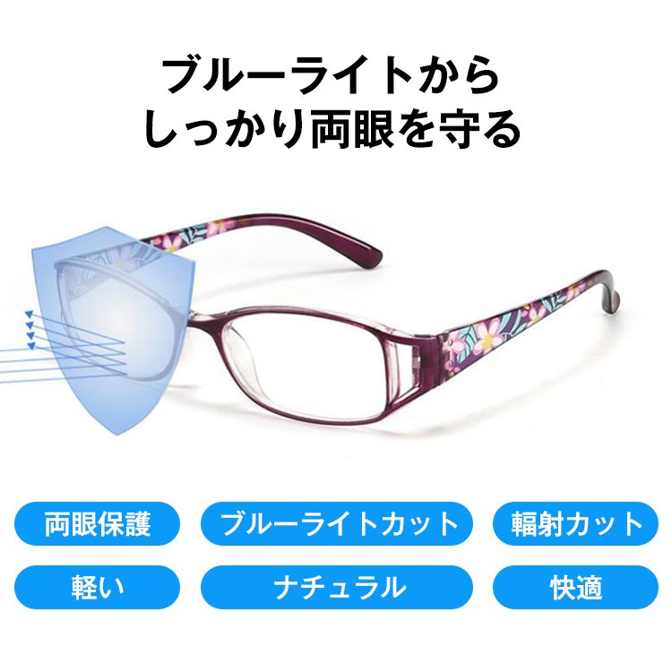 【ブルーライトカット老眼鏡】折り畳み可能、快適、軽い、コンパクト