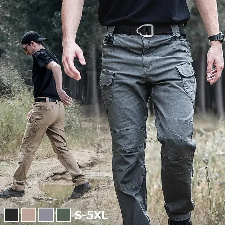 夏季耐磨多口袋戰術褲軍迷工裝褲