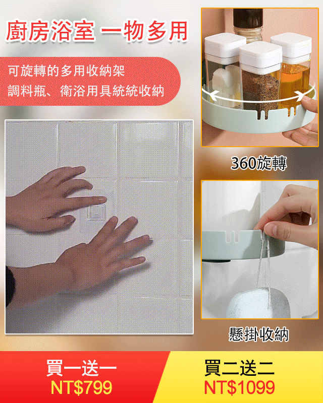 壁掛式可旋轉置物架