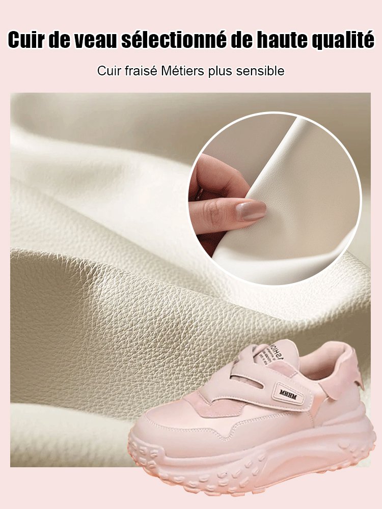 Baskets polyvalentes à semelle épaisse et à relief velcro