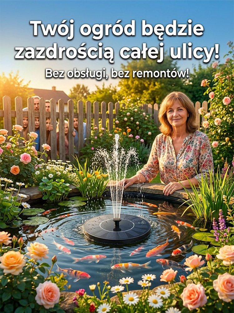 【Z tlenieniem】Dwufunkcyjna zewnętrzna automatyczna fontanna słoneczna