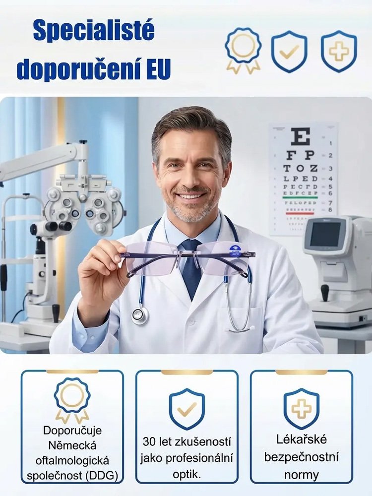 Vysoce kvalitní inteligentní brýle na čtení pro jasné vidění