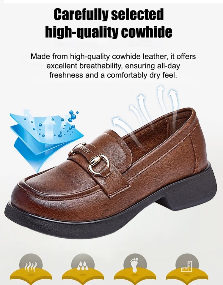 British-style soft-soled non-slip loafers for women