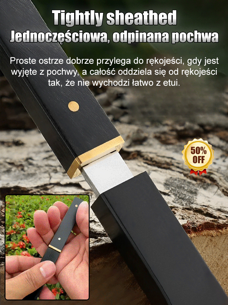 Wielofunkcyjny nóż do owoców z hebanu